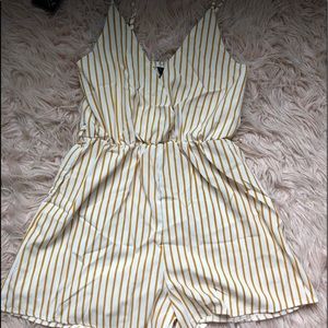 Striped romper